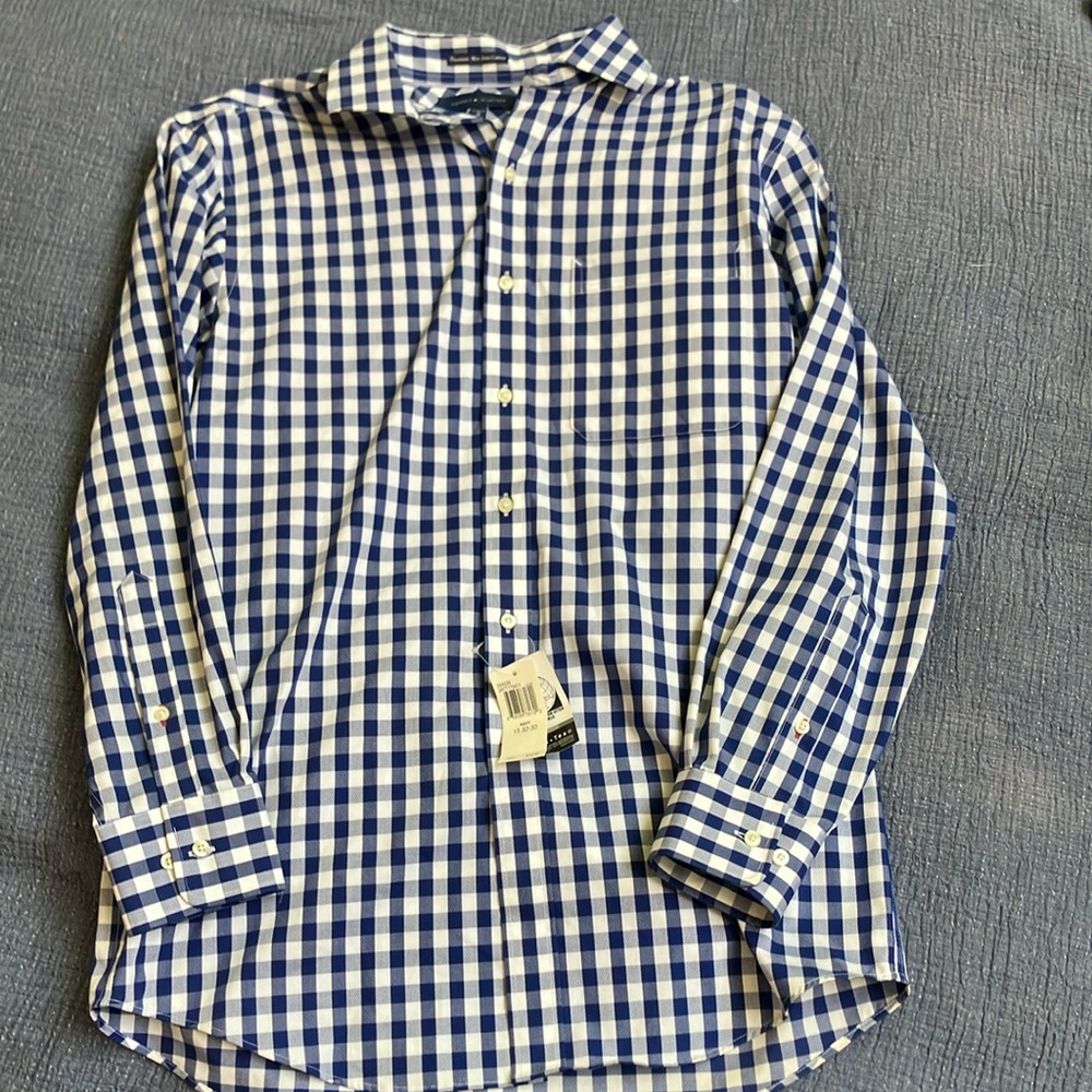 Men's Blue Checkered Shirt